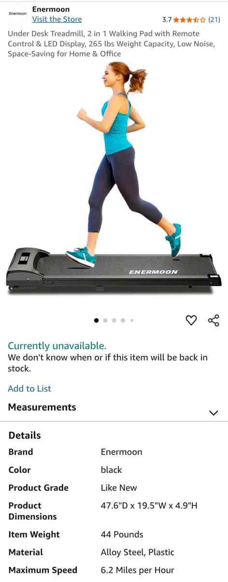 Under Desk Treadmill - Houston, Texas - FleaMarketBay
