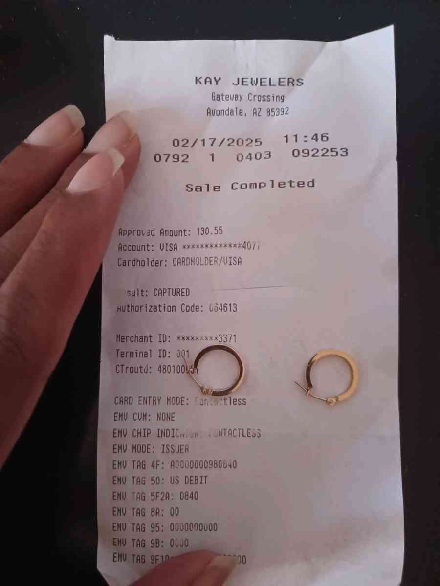 14kt gold hoop earrings - Glendale, Arizona