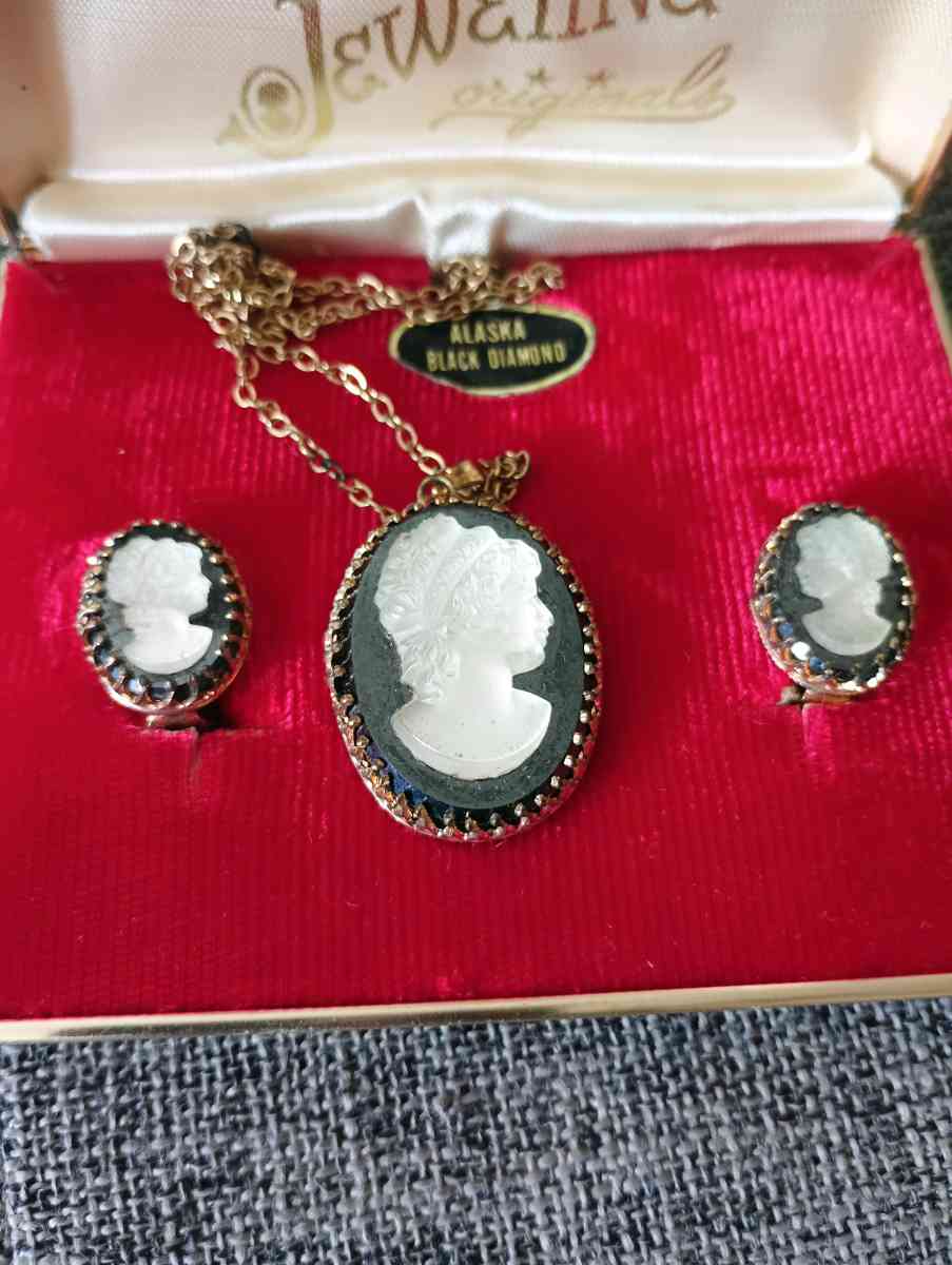 Alaska black diamond necklace and earrings - Frostproof, Florida