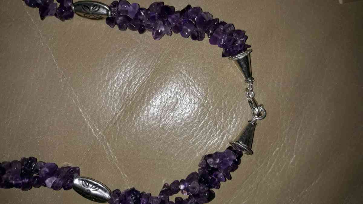 Purple Amethyst Necklace - Fairview, North Carolina - FleaMarketBay