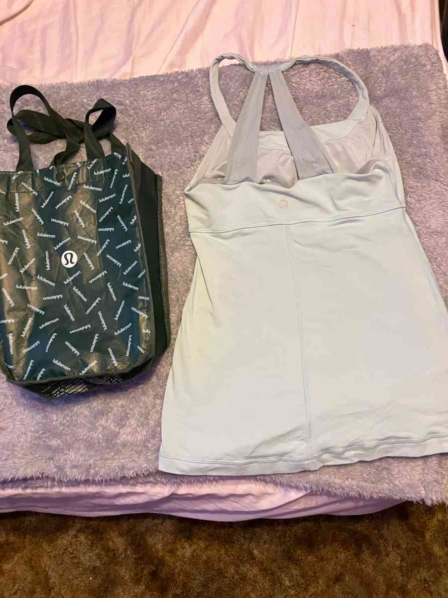 lulu lemon tank top and lulu bag - White Hall, Arkansas
