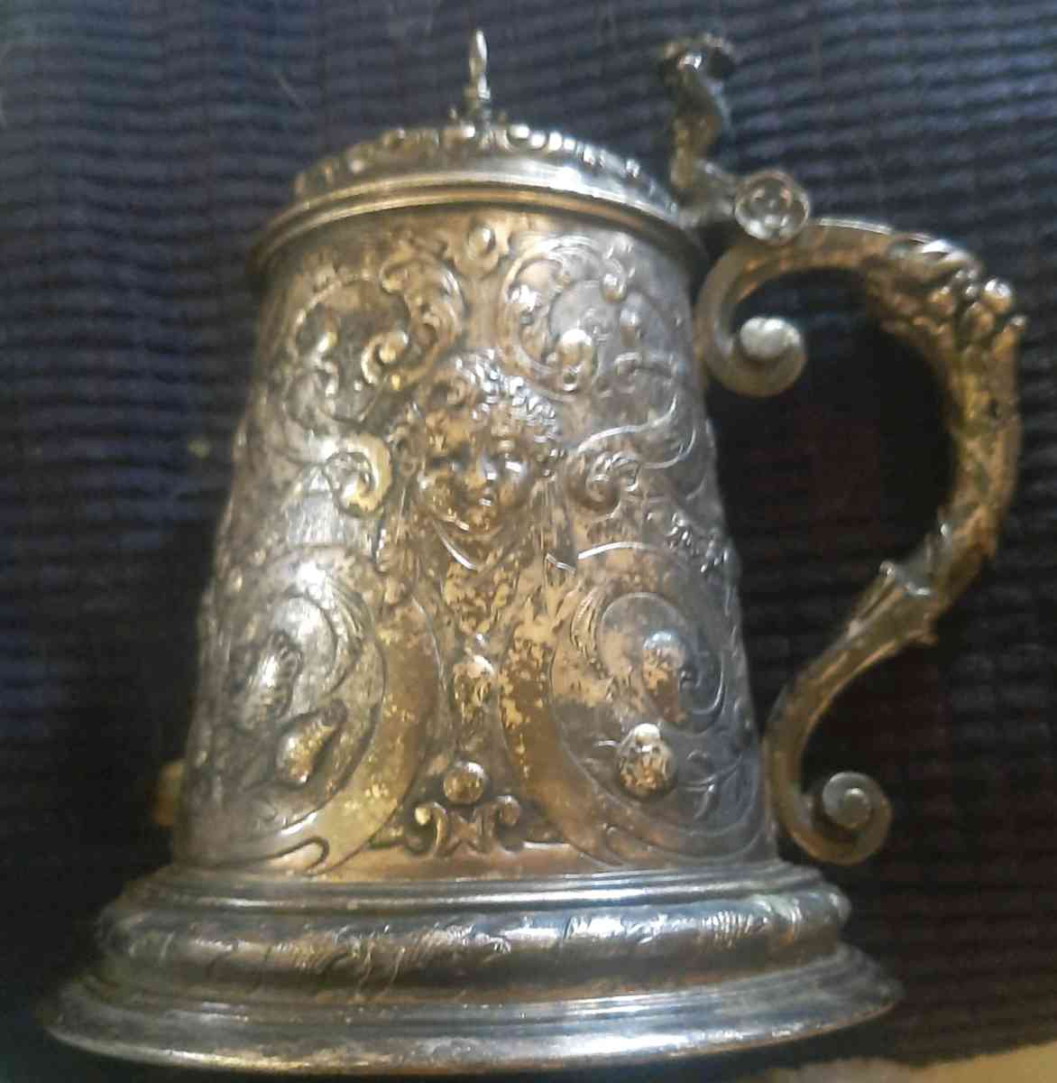Antique Silver German Beer Stein - West Mifflin, Pennsylvania