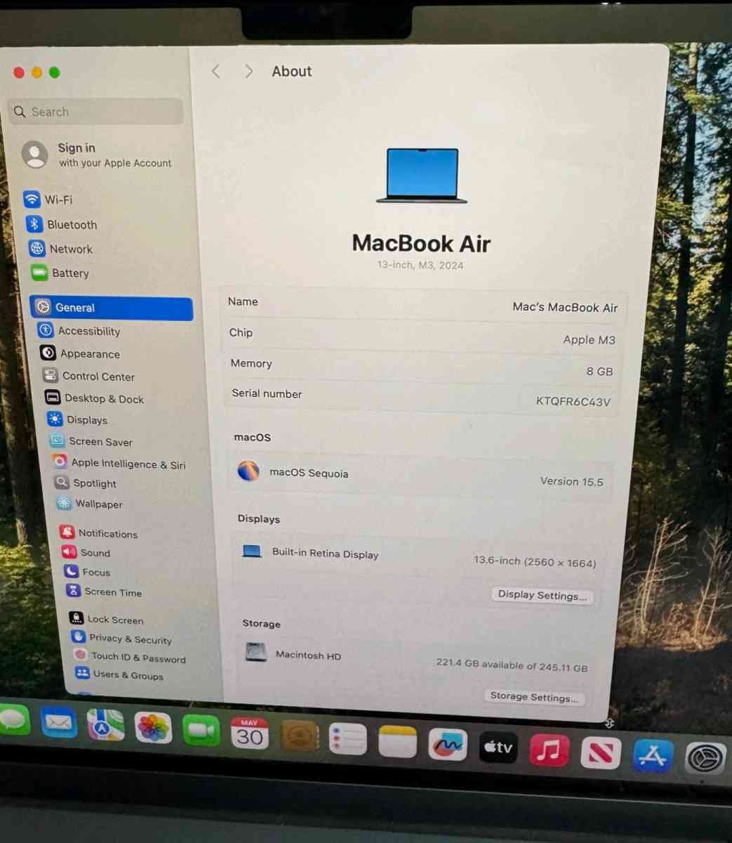 Macbook Air 13 M3 Excellent condition - Houston, Texas - FleaMarketBay