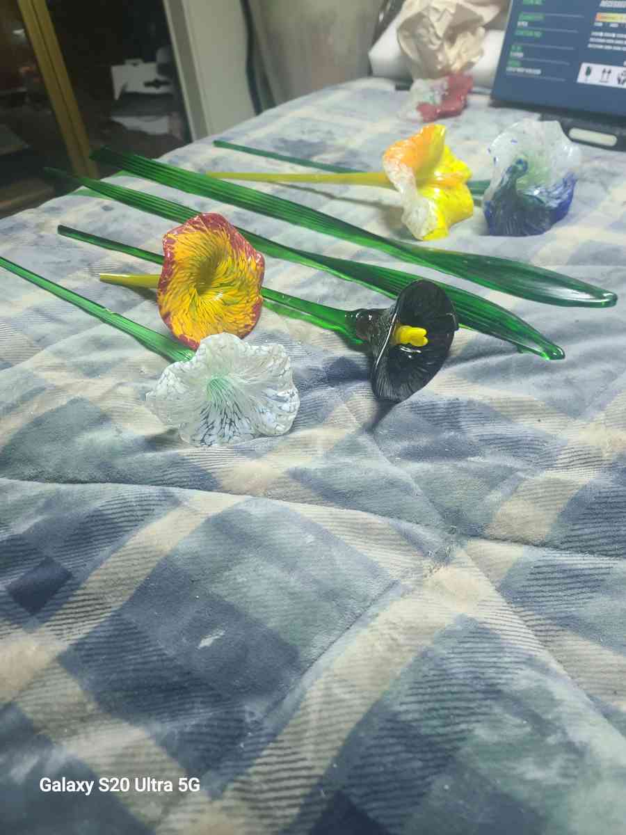 Hold glass flowers - Hemet, California - FleaMarketBay