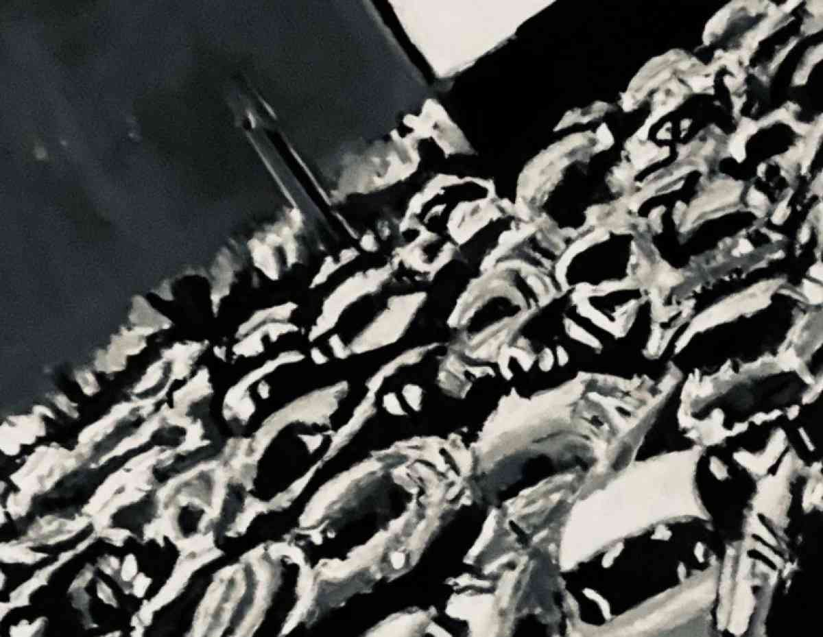 Original Old Car Movie Drive In GG  11 x 14 Black  White Can - Pflugerville, Texas - FleaMarketBay