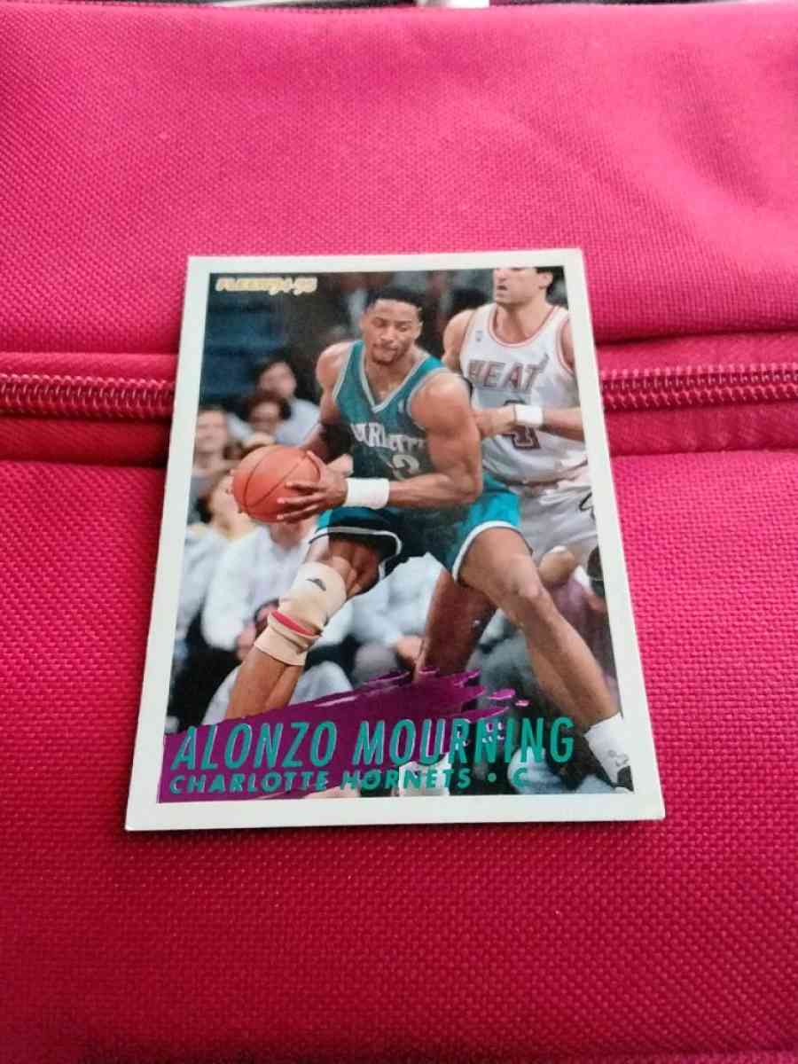 Alonzo Mourning Charlotte Hornets Basketball Card NBA Fleer - Atlanta, Georgia