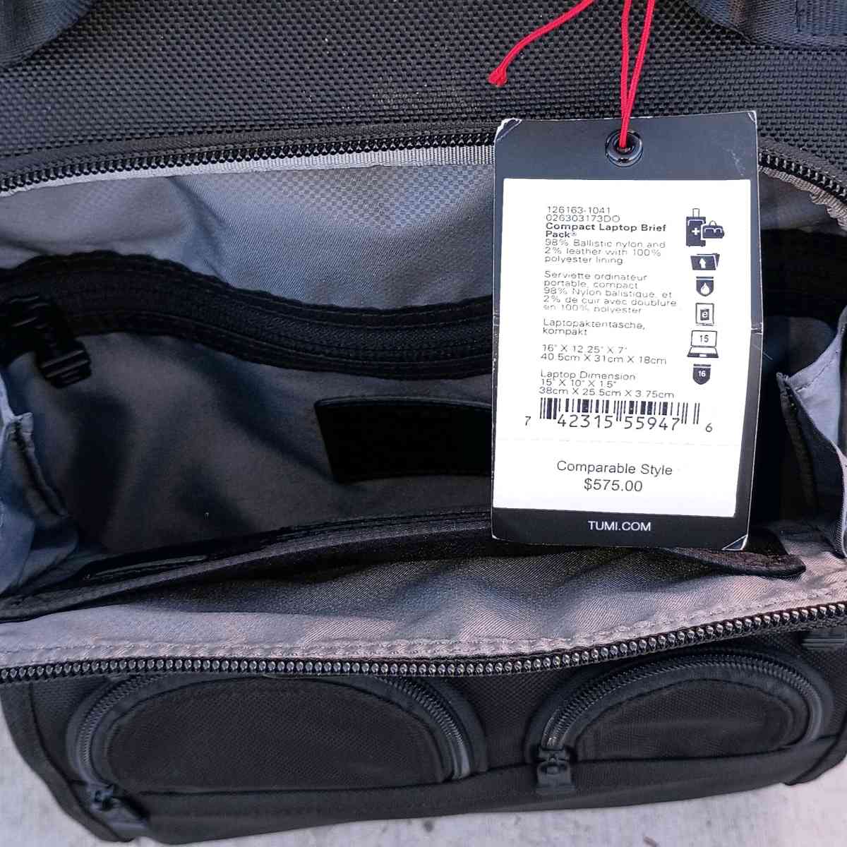 TUMI Alpha 3 Black Compact Laptop Brief Pack - Phoenix, Arizona