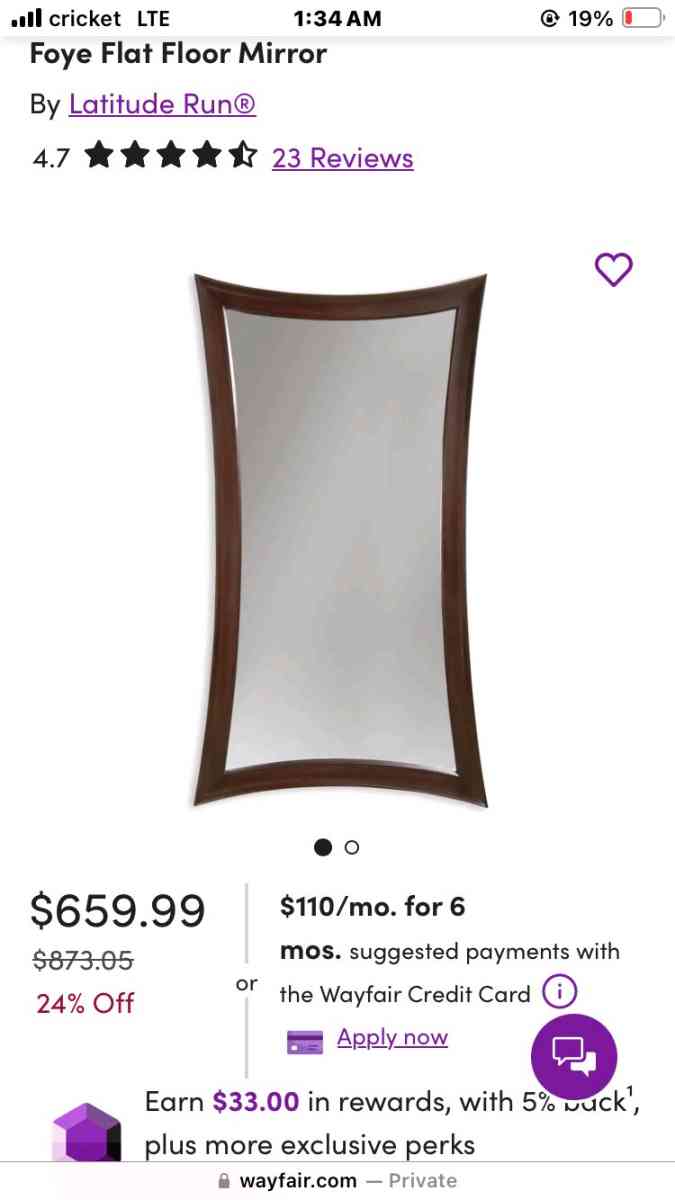 floor mirror - Austin, Texas - FleaMarketBay