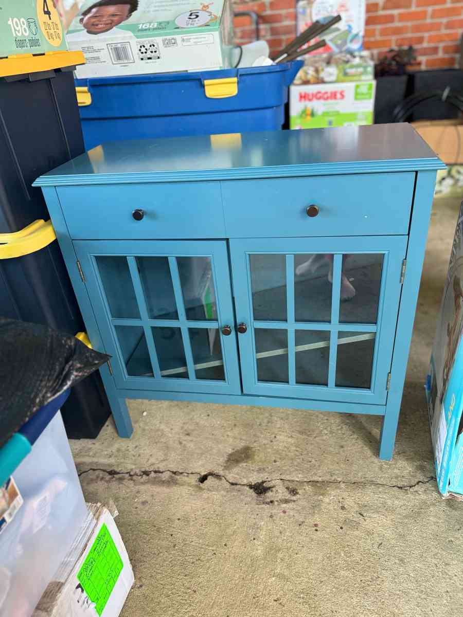 Blue Cabinet - Youngsville, Louisiana - FleaMarketBay