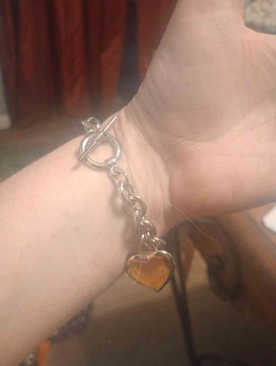 womens silver link charm bracelet - Sharpsville, Pennsylvania - FleaMarketBay