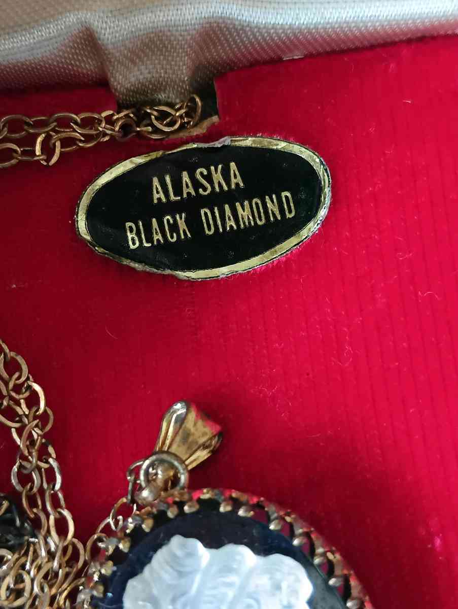 Alaska black diamond necklace and earrings - Frostproof, Florida - FleaMarketBay