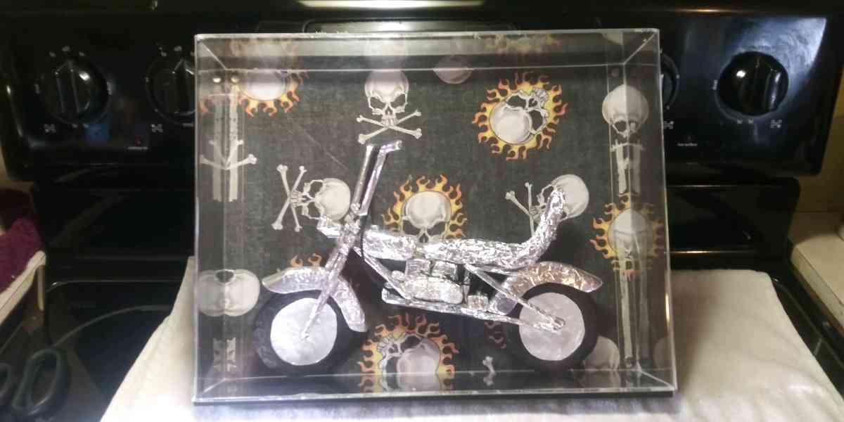 Motorcycle in case - Danville, Indiana