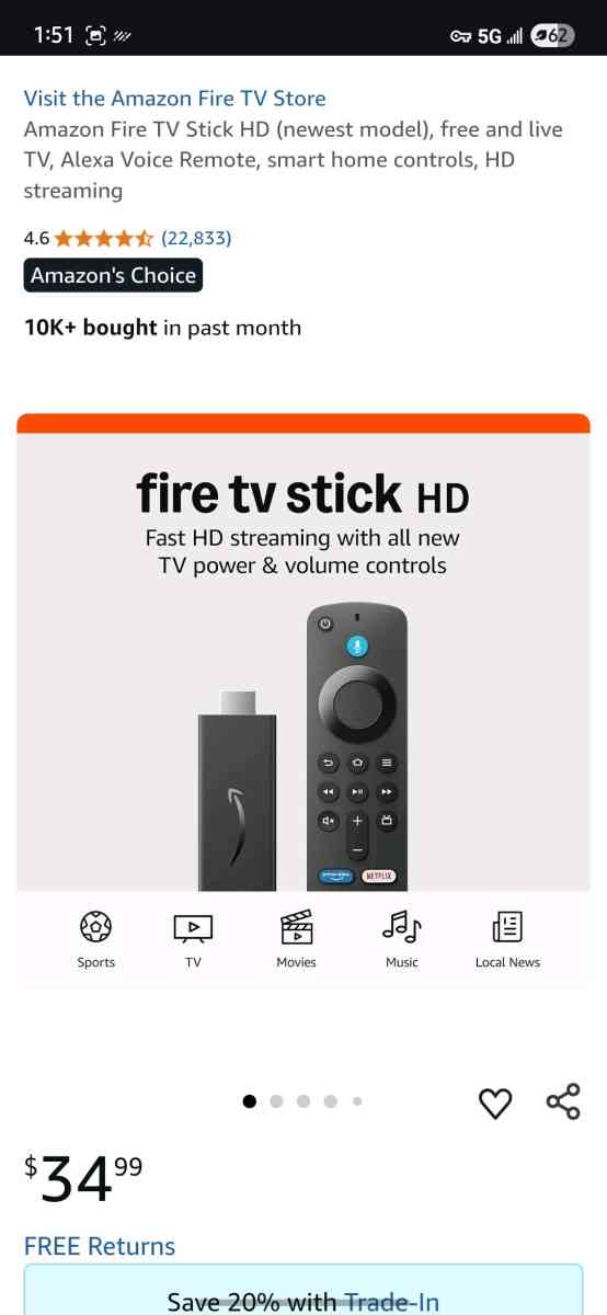 3 Tv Streamers Watch For Free The Latest Movies  Tv shows - Irvington, New Jersey - FleaMarketBay