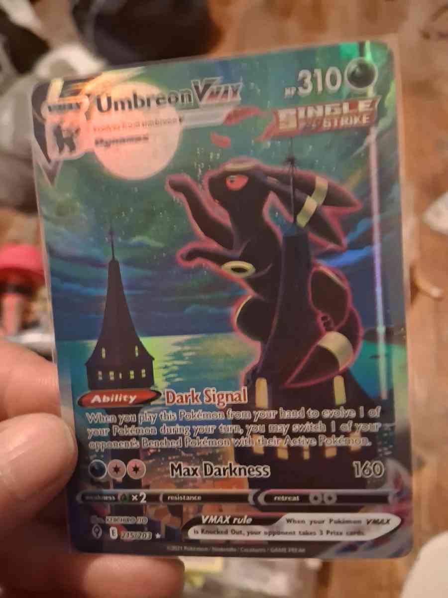 Umbreon vmax alt art secret rare holo - Greenville, Ohio - FleaMarketBay