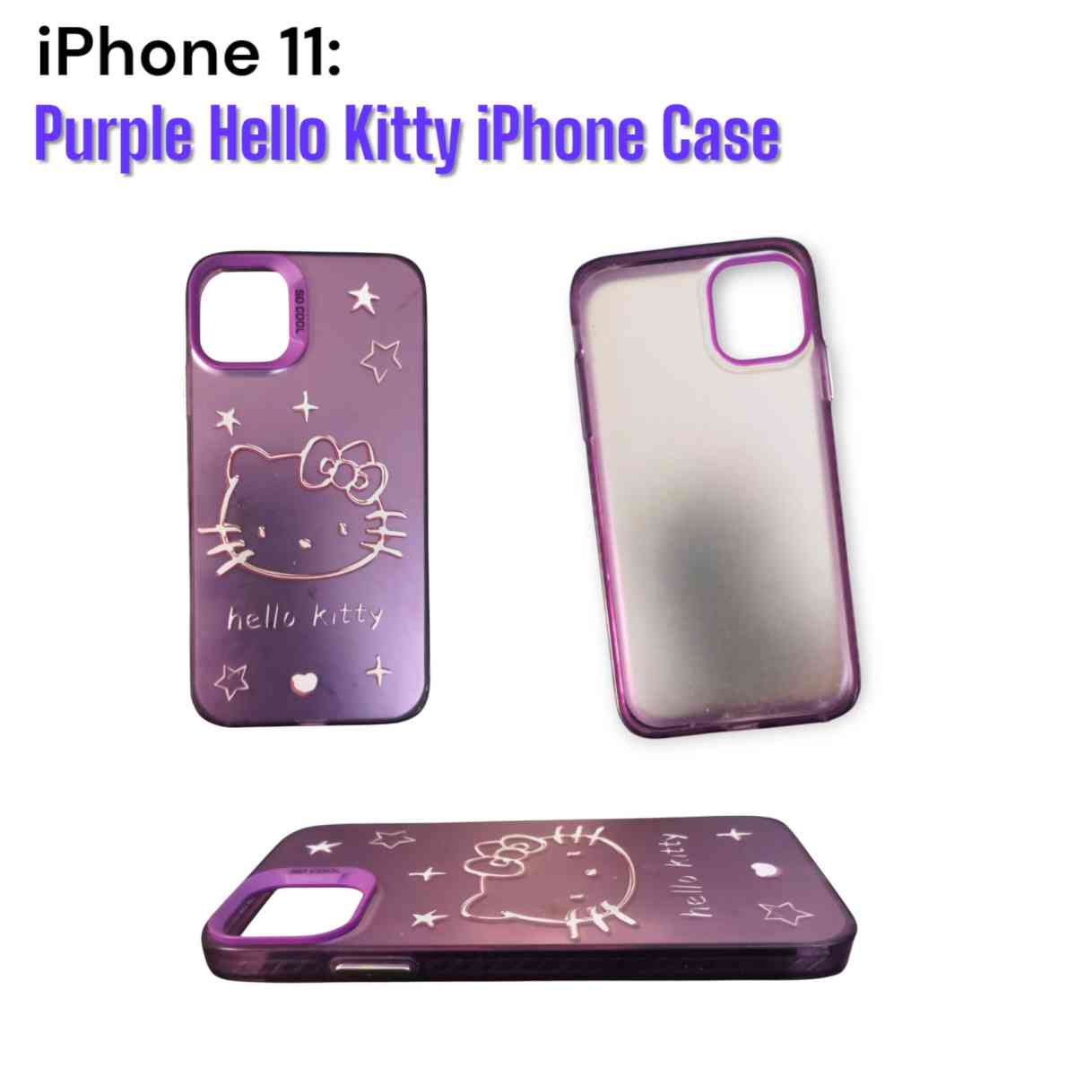 iPhone 11 Phone Case Purple Hello kitty - Brighton, Colorado - FleaMarketBay