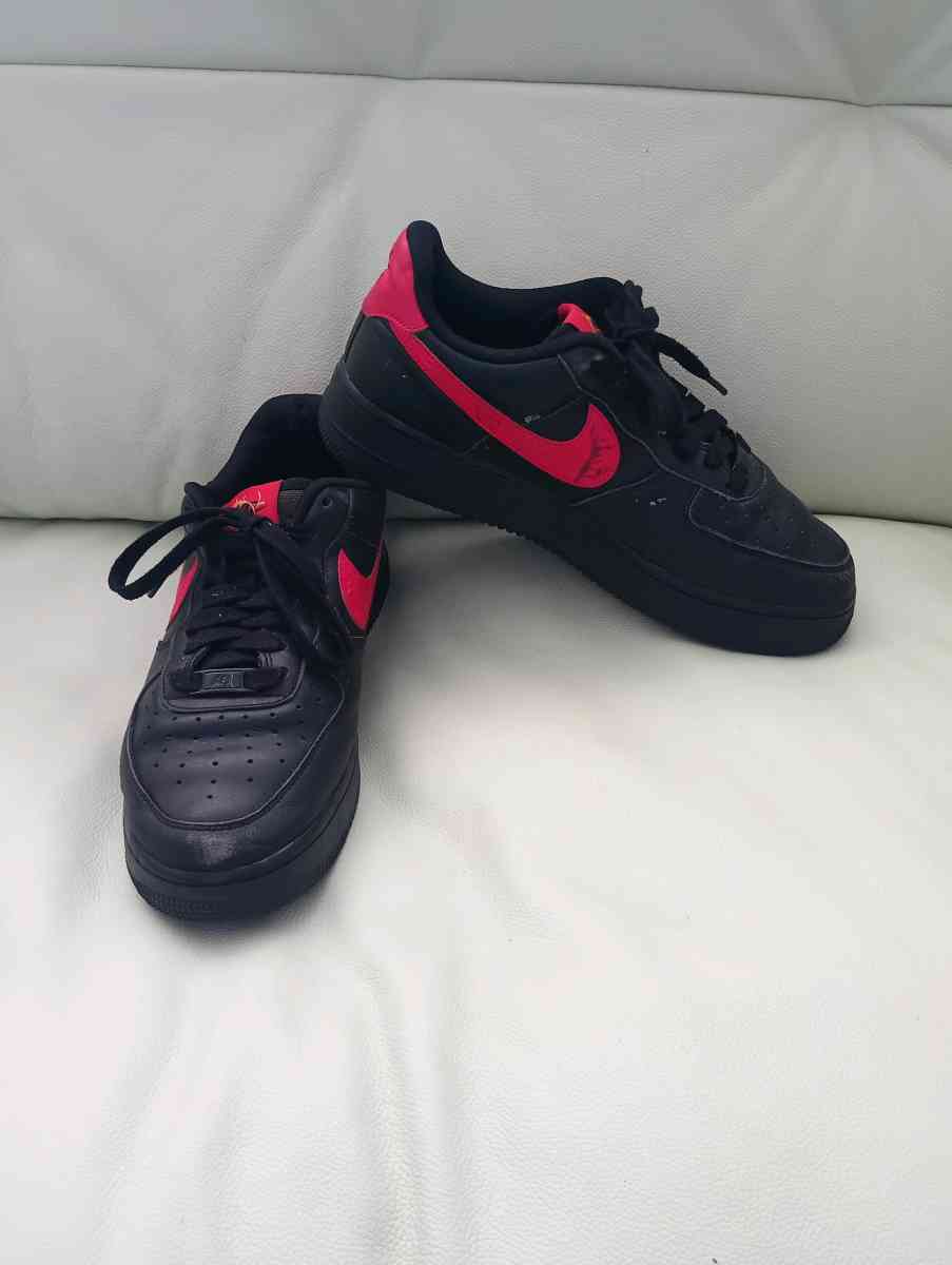 Nike Air Force 1 07 LE Russian Floral Black Red shoes - Frostproof, Florida