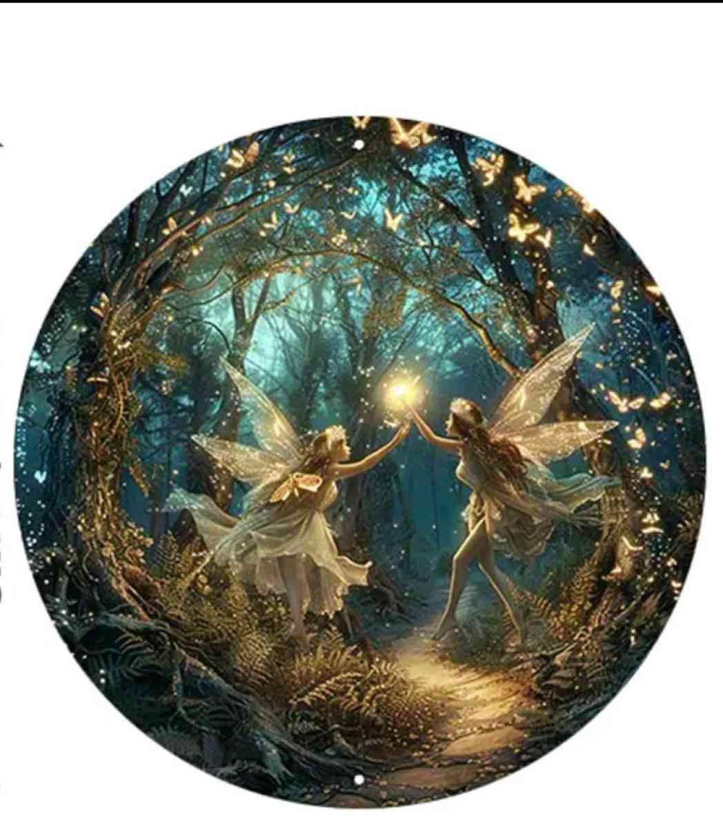 Fairy Scene Metal Wall Decor