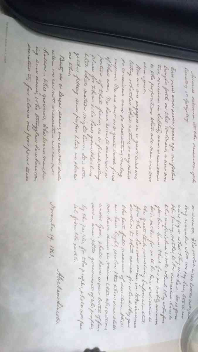 bill of rights and Gettysburg cemetery dedication - Redding, California - FleaMarketBay