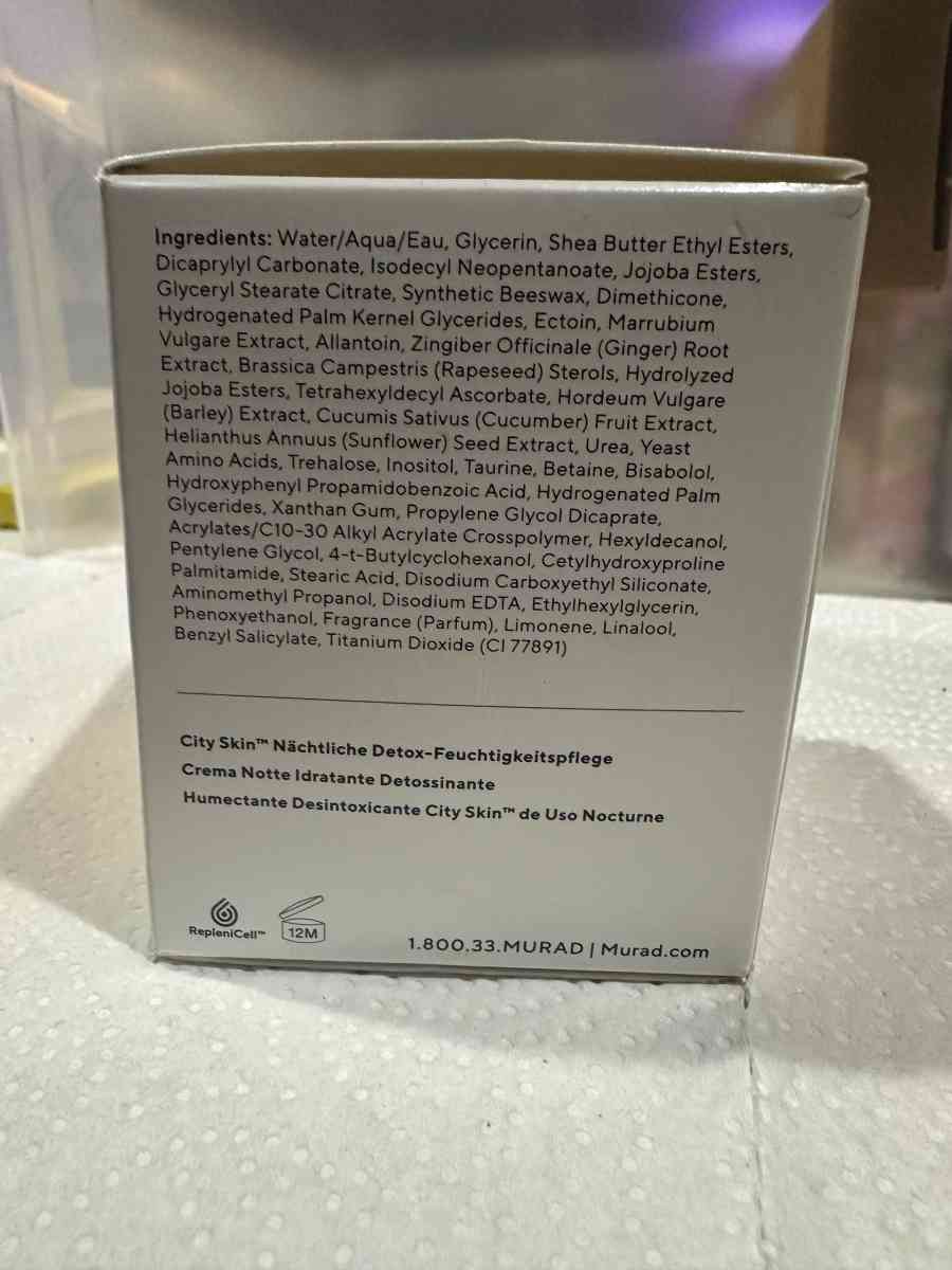 Murad City Skin Overnight Detox Moisturizer - Round Lake, Illinois - FleaMarketBay