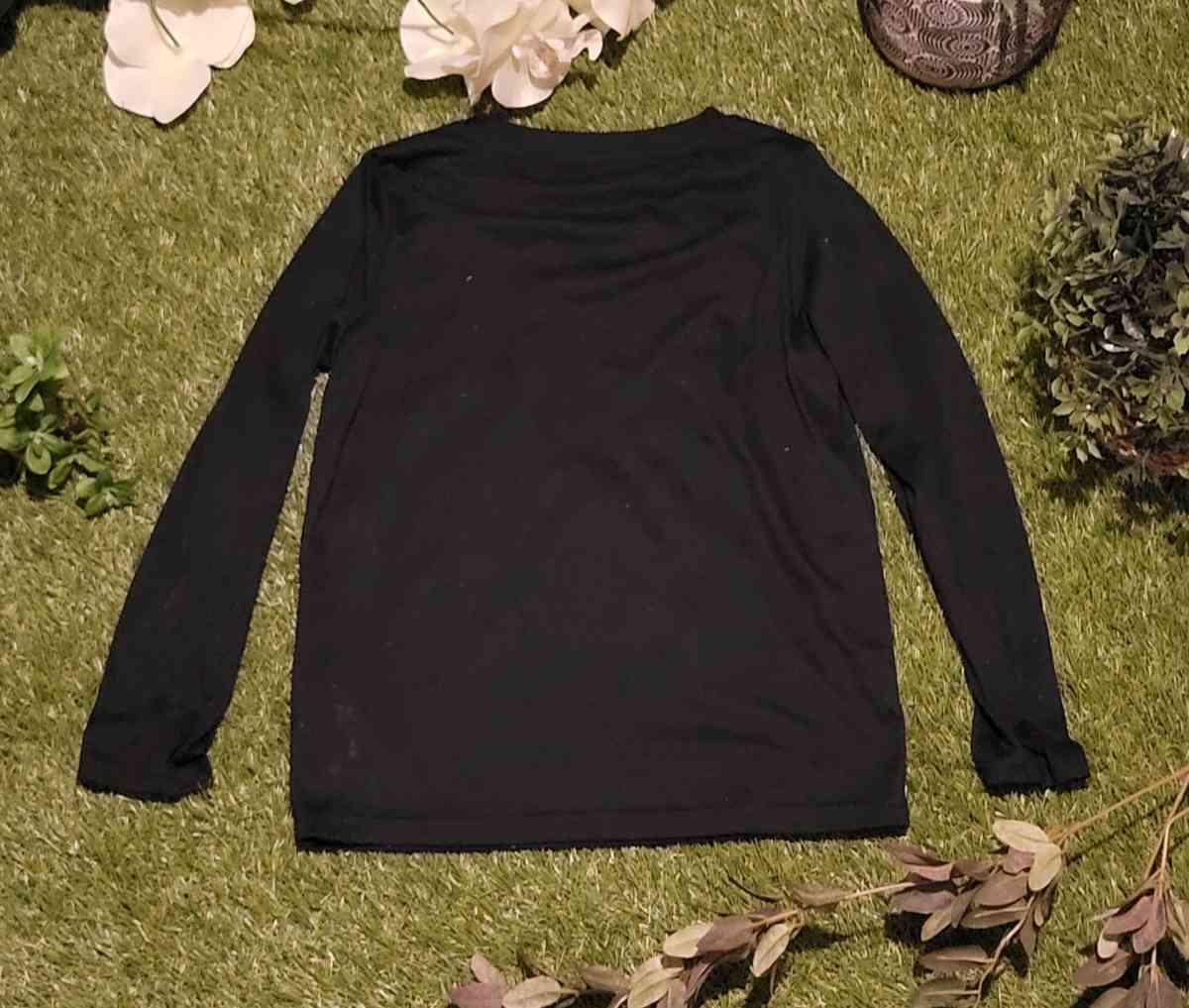 Girls Black Hurly Long Sleeve Tee - Baltimore, Maryland - FleaMarketBay
