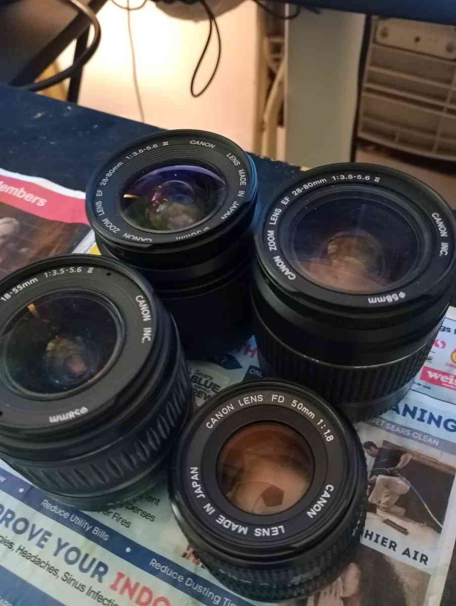 Canon DSLR Camera Lenses BUNDLE - Washington Navy Yard, District of Columbia - FleaMarketBay