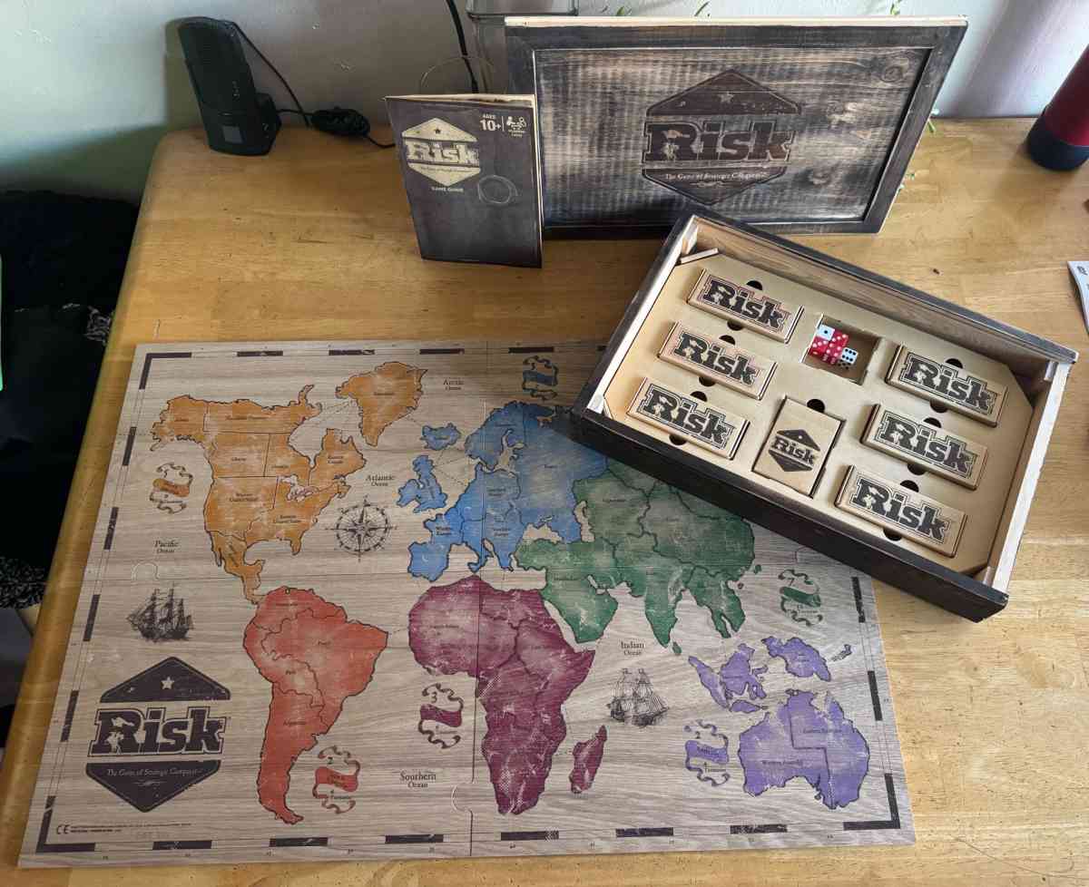Risk Board Game 2017 Rustic Wood Series - Valley Village, California