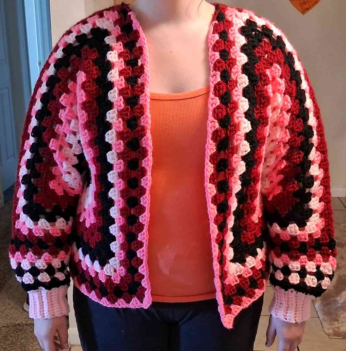 hexagon cardigan handmade - Comstock, Michigan - FleaMarketBay