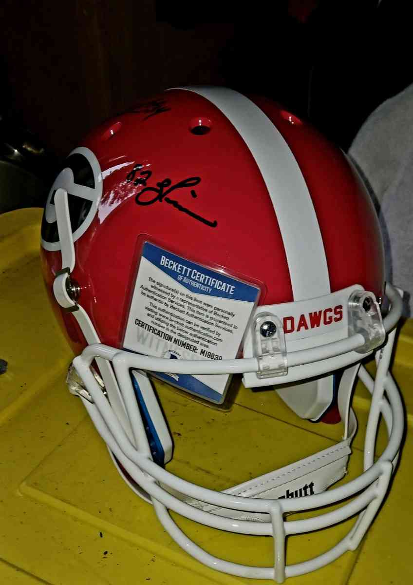 georgia bulldog signed herschel helmetwalker - Cartersville, Georgia - FleaMarketBay
