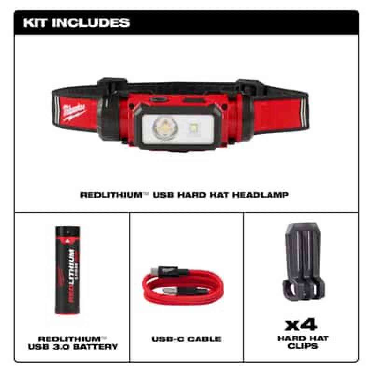 Milwaukee Redlithium 475 lm BlackRed LED Head Lamp - San Francisco, California - FleaMarketBay