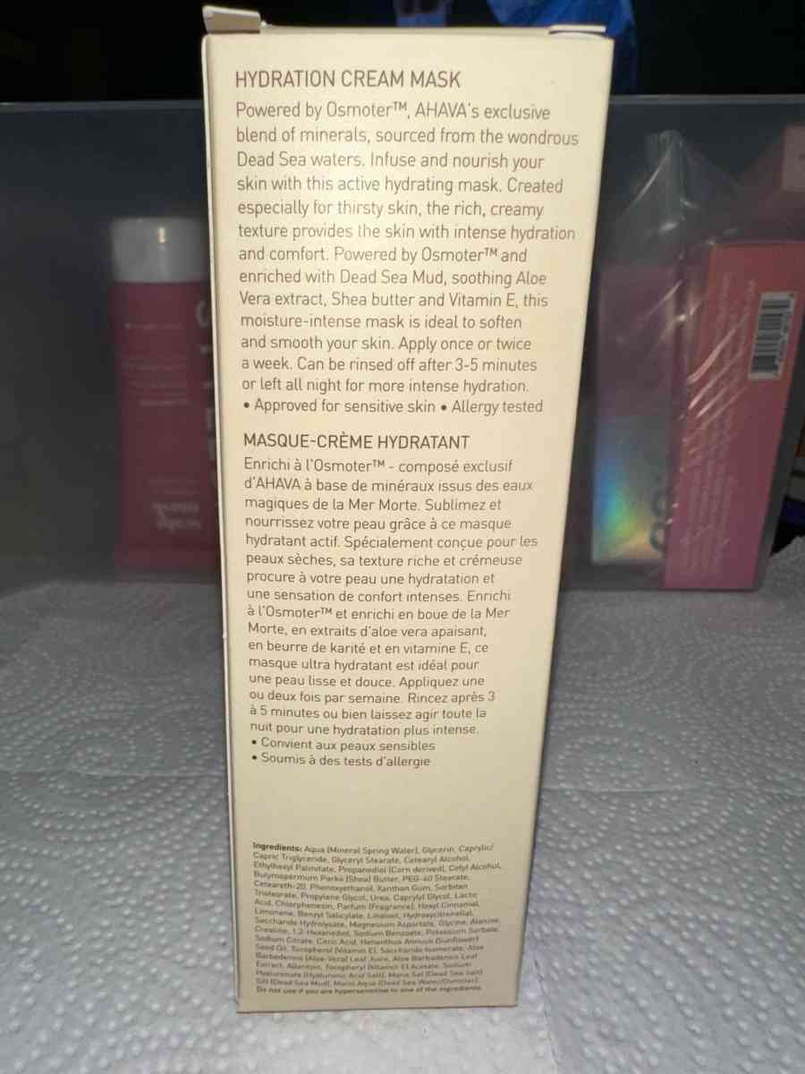 AHAVA Hydration Cream Mask - Round Lake, Illinois - FleaMarketBay