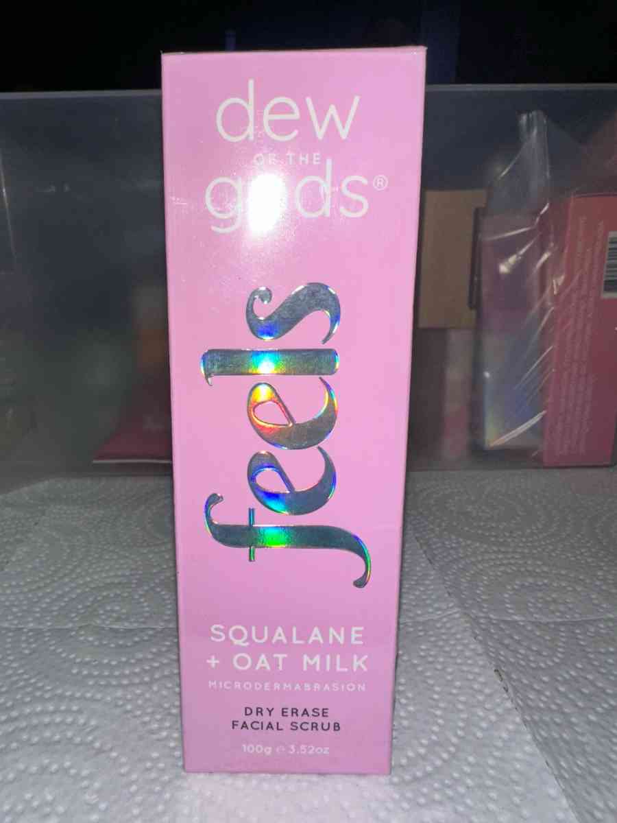 Dew of the gods squalane  oatmilk dry erase facial scrub - Round Lake, Illinois