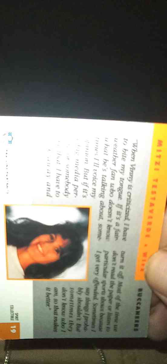 VinnyTestaverdes wifes trading card - Saint Petersburg, Florida - FleaMarketBay