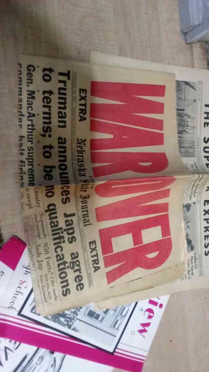 old newspapers old calenders - Redding, California