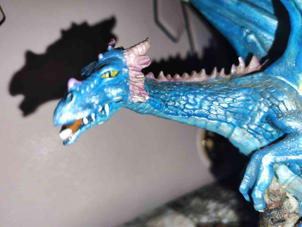 Vintage 1998 Summit Collection winged blue dragon figurine - Scottsburg, Indiana - FleaMarketBay