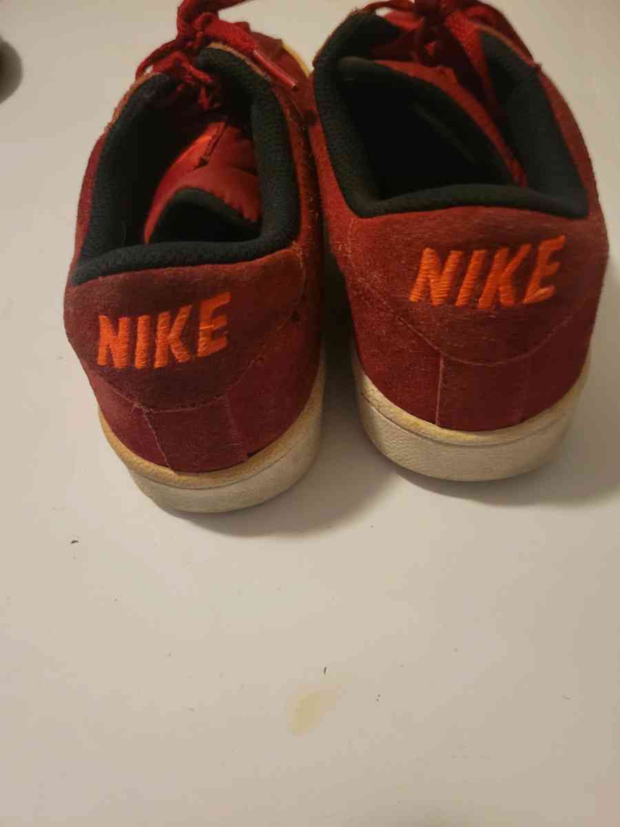 Size5Y Niki red seude sneakers - Jacksonville, Florida - FleaMarketBay