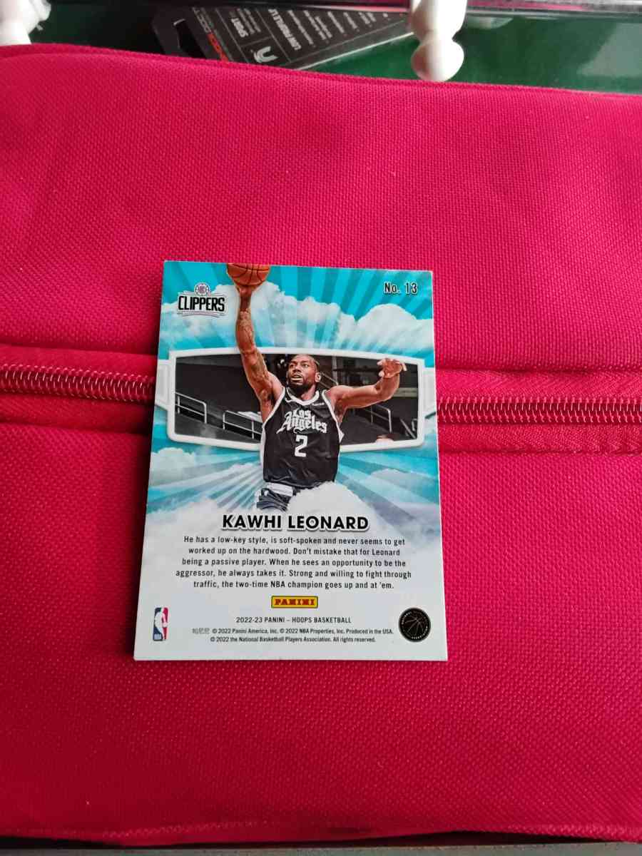 202223 Panini Hoops Skyview Insert Card 13 Kawhi Leonard - Atlanta, Georgia - FleaMarketBay