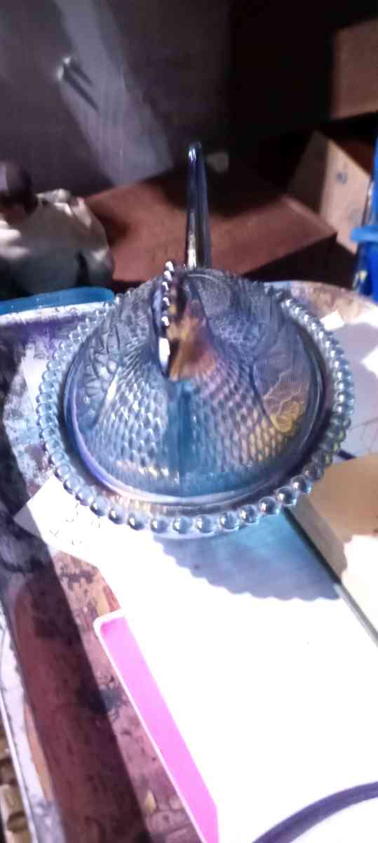 antique chicken bowl with lid - Osage, Oklahoma