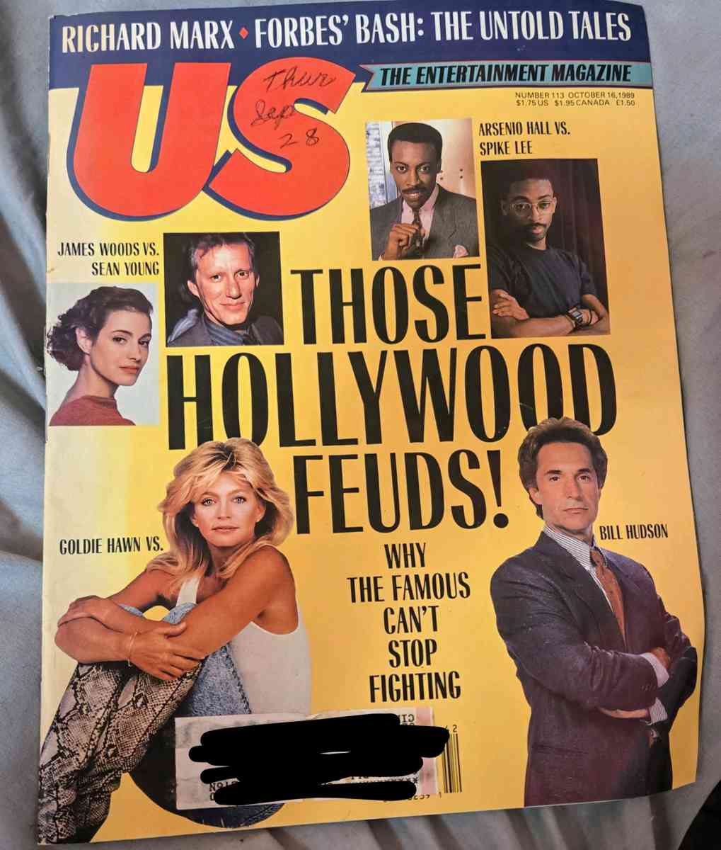 US Magazine 113  Oct 16 1989  Hollywood Feuds - Crittenden, Kentucky - FleaMarketBay