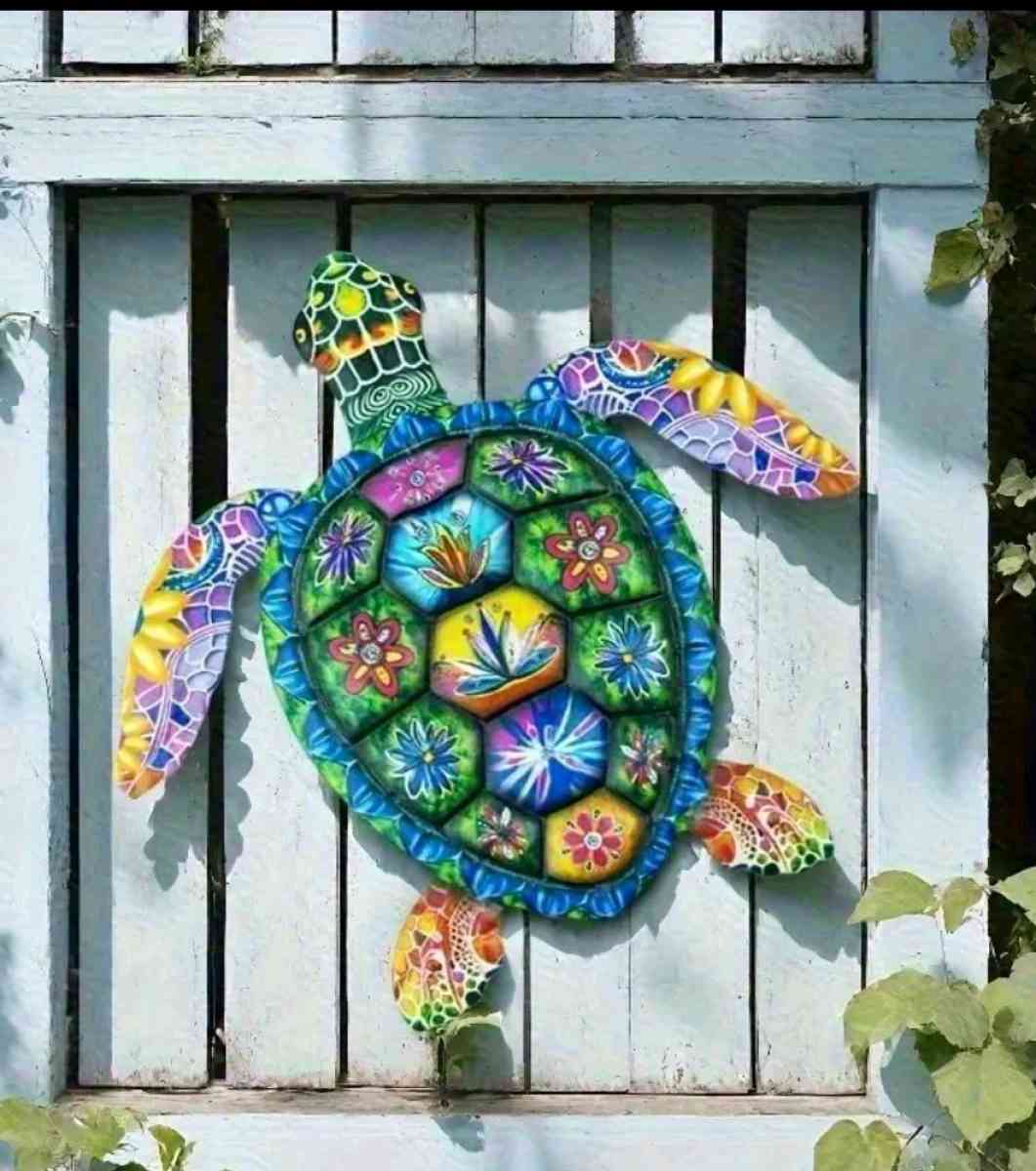 Metal Turtle Wall Decor