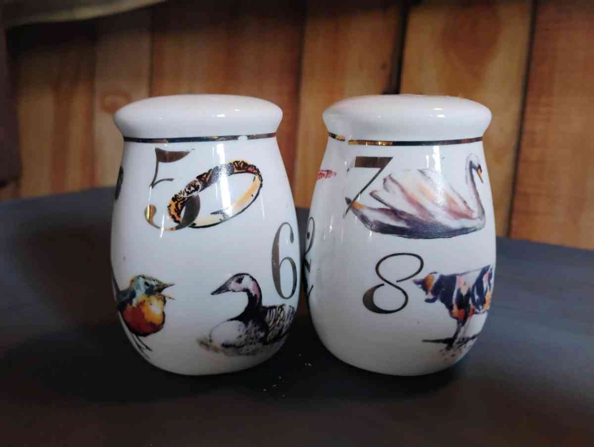 Salt and pepper shakers  12 Days of Christmas - Woodruff, South Carolina