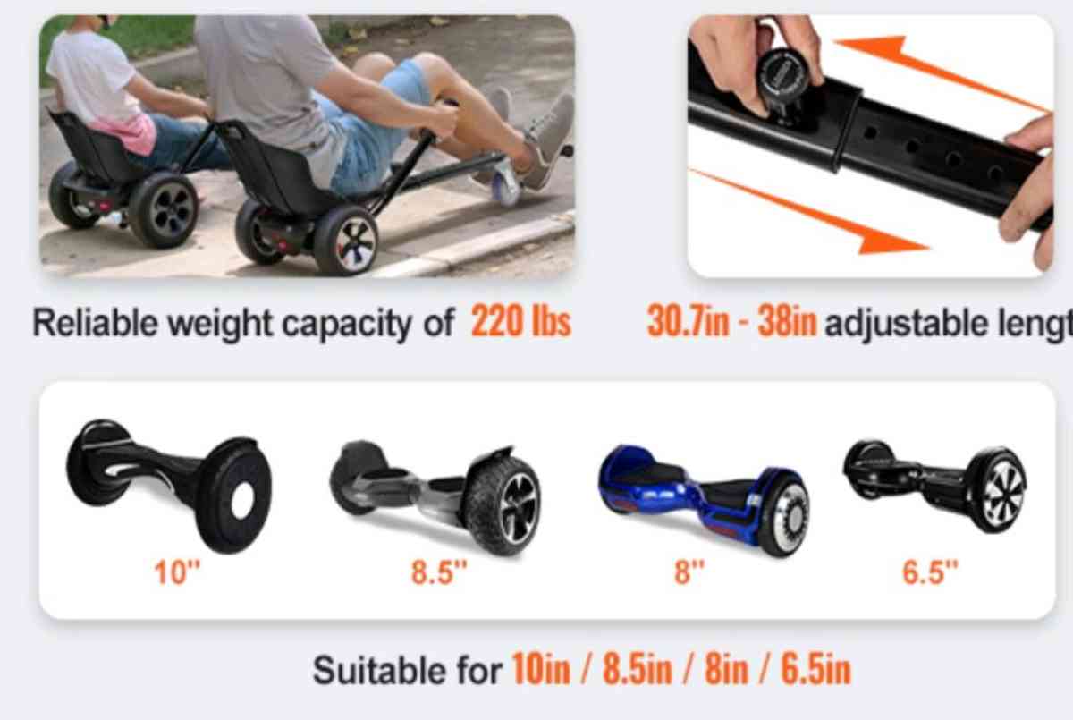 2 VEVOR Hoverboard Seat Attachment in box - Los Angeles, California - FleaMarketBay