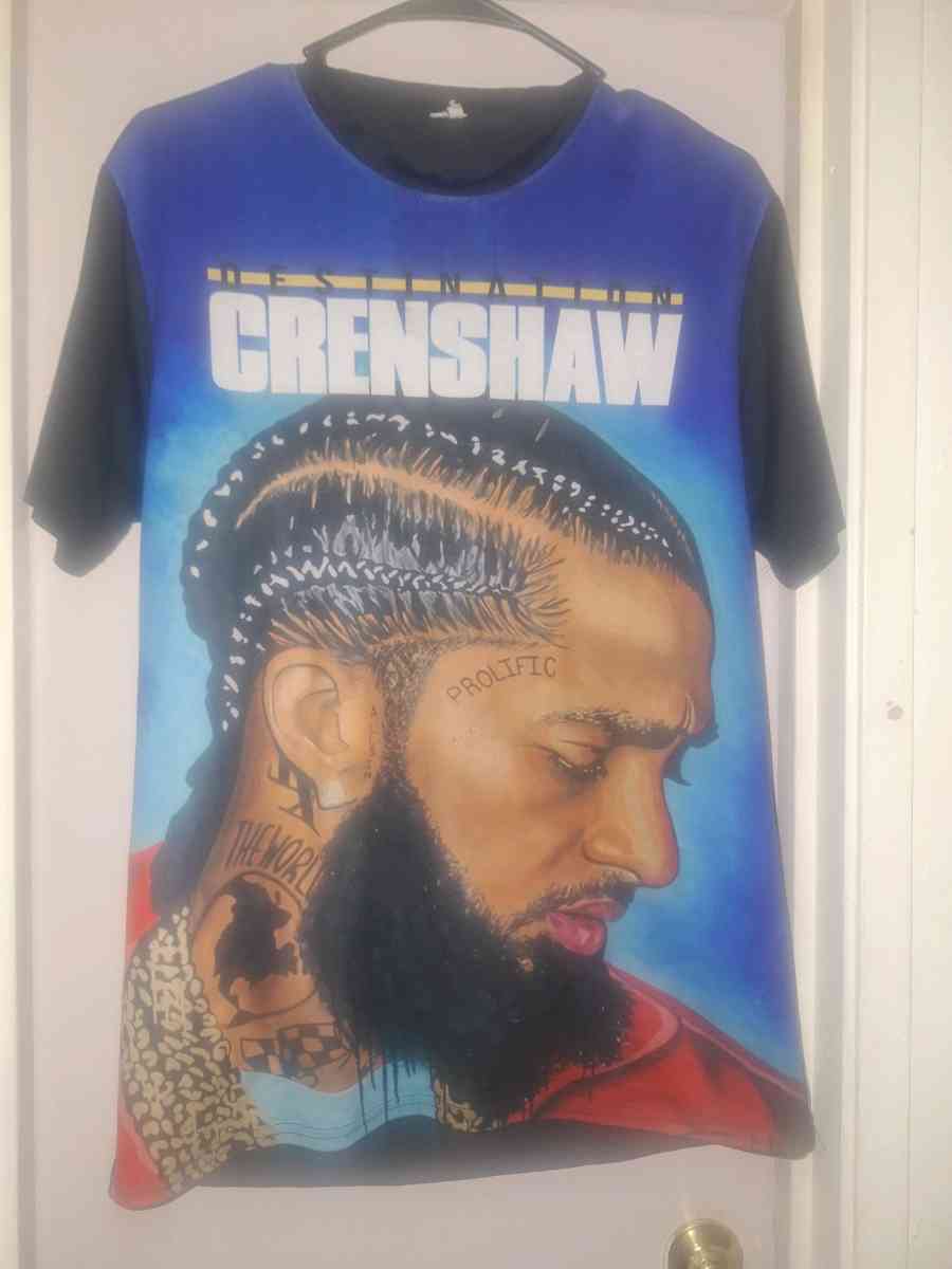 Mens Nipsey Hussle Destination Crenshaw Graphic TShirt - Las Vegas, Nevada
