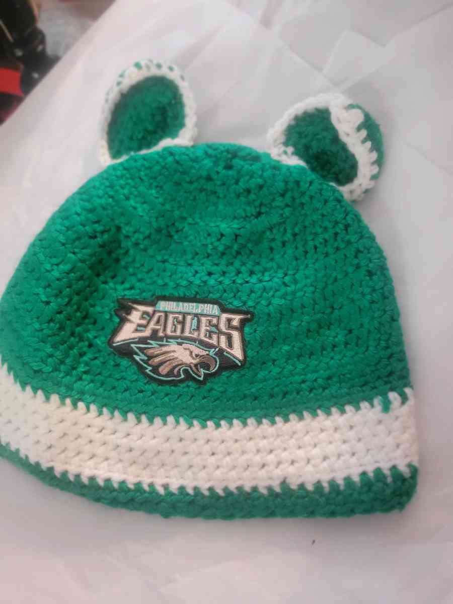 Eagles  Crochet Cat Hat - Allamuchy, New Jersey - FleaMarketBay