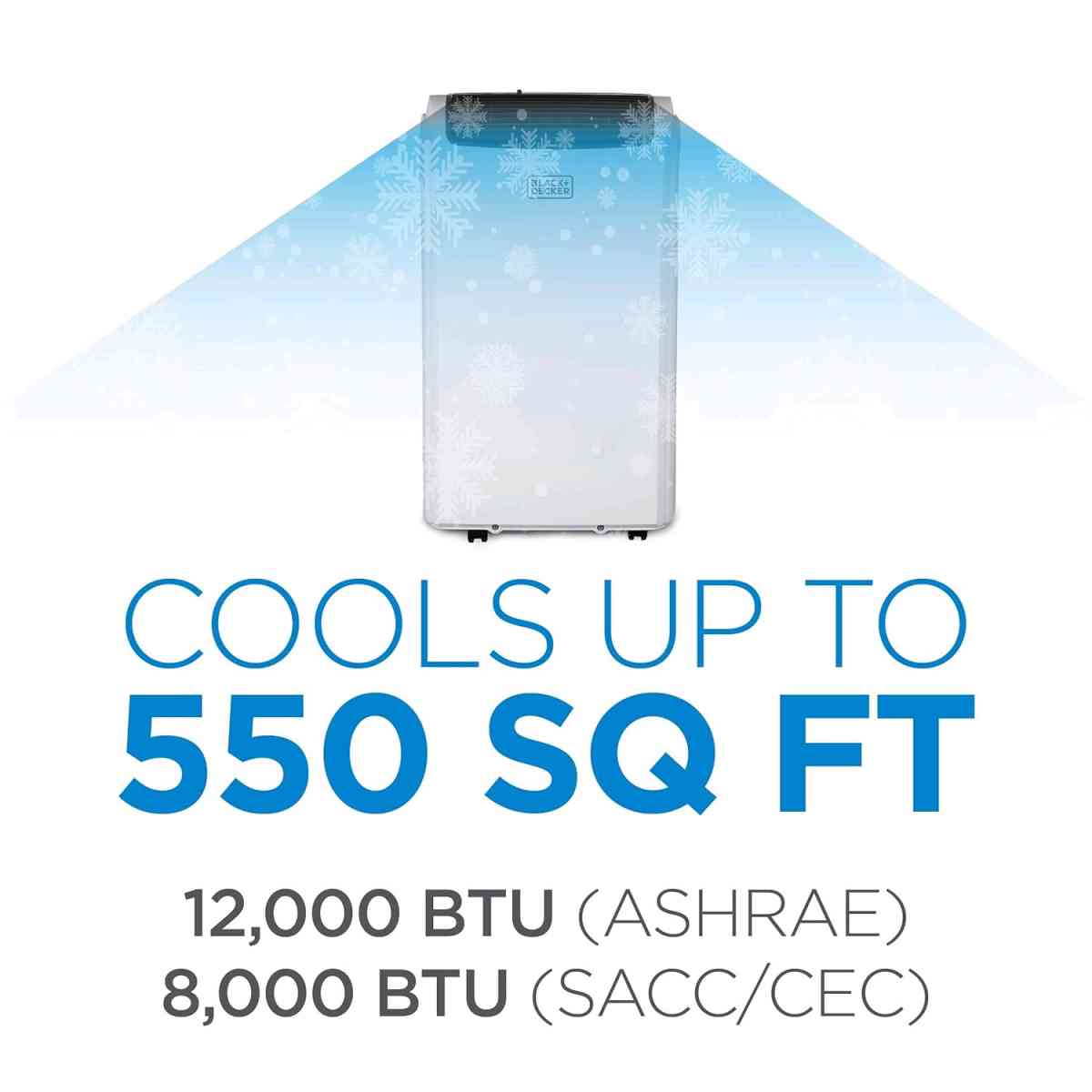 BLACKDECKER Smart Portable Air Conditioner 12000 BTU for Roo - Camden, New Jersey - FleaMarketBay