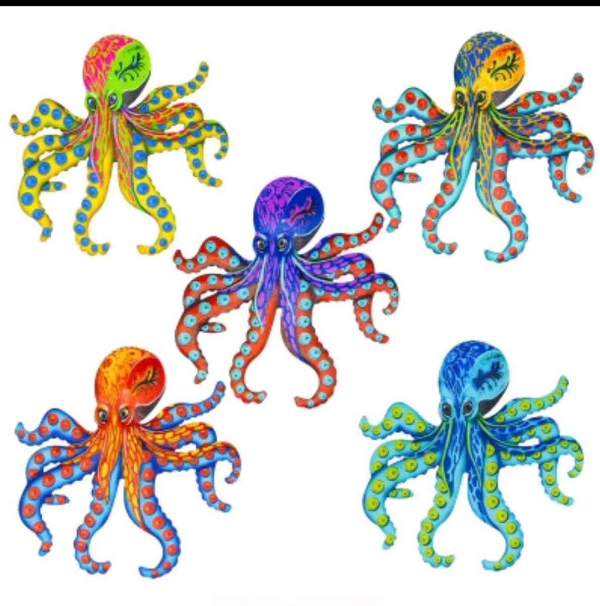 Set of 5 Metal Octopus Wall Decor - Palm Bay, Florida