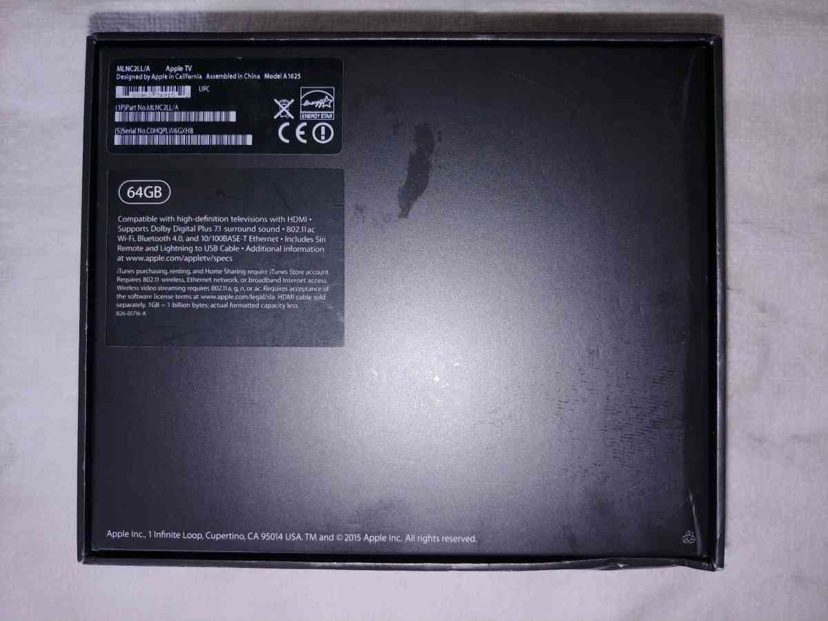 Apple TV HD Box TV Streaming 64GB - Colonial Heights, Virginia - FleaMarketBay
