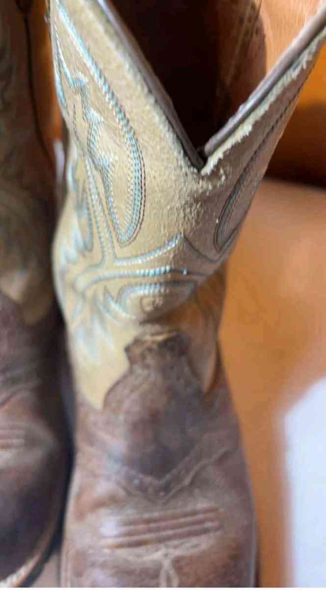 Ariat Fatbaby Cowgirl Boots Womens 85B Leather Tan Brown Wes - Tulsa, Oklahoma - FleaMarketBay