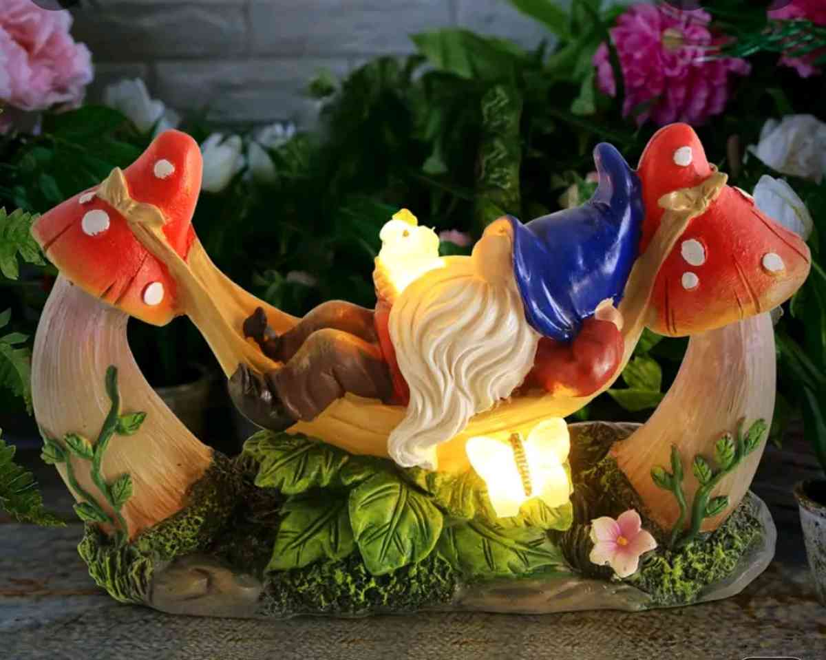 Solar Powered Gnome on a Mushroom Hammock - Palm Bay, Florida