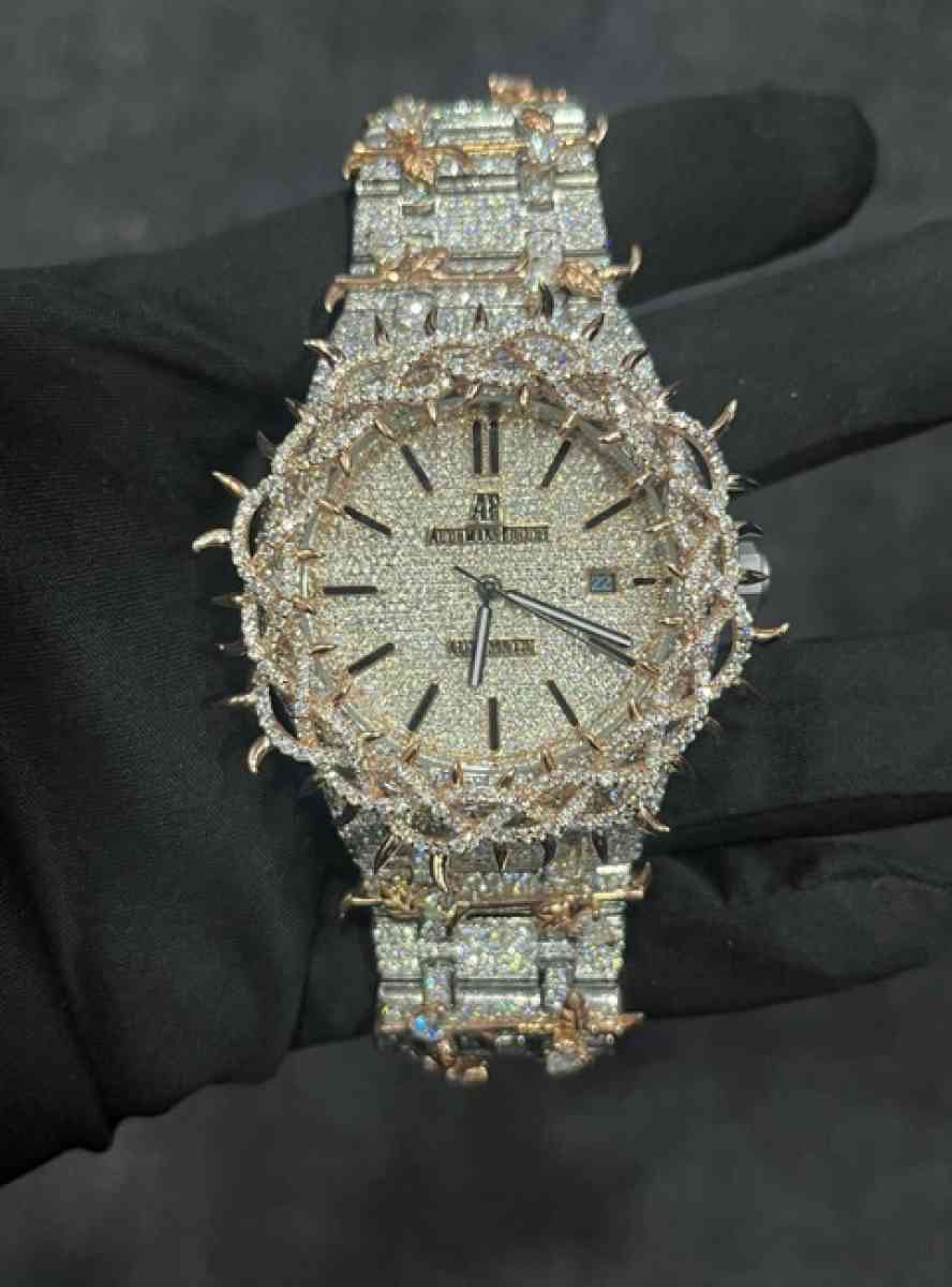 41 MM AP Jesus Crown Moissanite Diamond Diamond Tester Appr - Arlington, Texas - FleaMarketBay