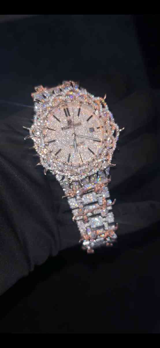 41 MM AP Jesus Crown Moissanite Diamond Diamond Tester Appr - Arlington, Texas - FleaMarketBay